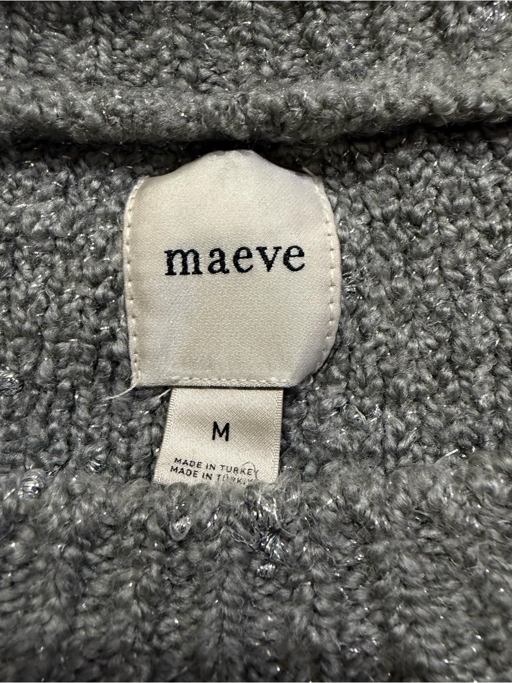 Maeve Anthropologie Sequin Bow Crew-Neck Sweater Medium - Picture 6 of 12